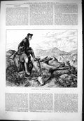 Old 1879 Deer Stalking Highlands Mountains Scotland Hunting Huntsman Victorian