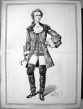 Old Antique Print 1879 Portrait Mr Southern David Garrick Theatre Actor 0 19th