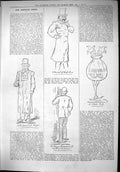 Old Print 1879 Captious Critic Professional Beggar April Fool Money Bags 19th