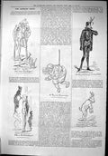 Antique Old Print 1879 Captious Critic Burlesque Theatre Jerry Esmeralda Goat