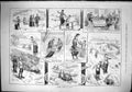 Original Old Antique Print 1879 Winter Sports Canada Toboganing Snow Ski-Ing
