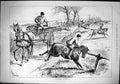 Antique Old Print 1879 Not Quite Hunter Horses Hunting Sport Cart Countryside