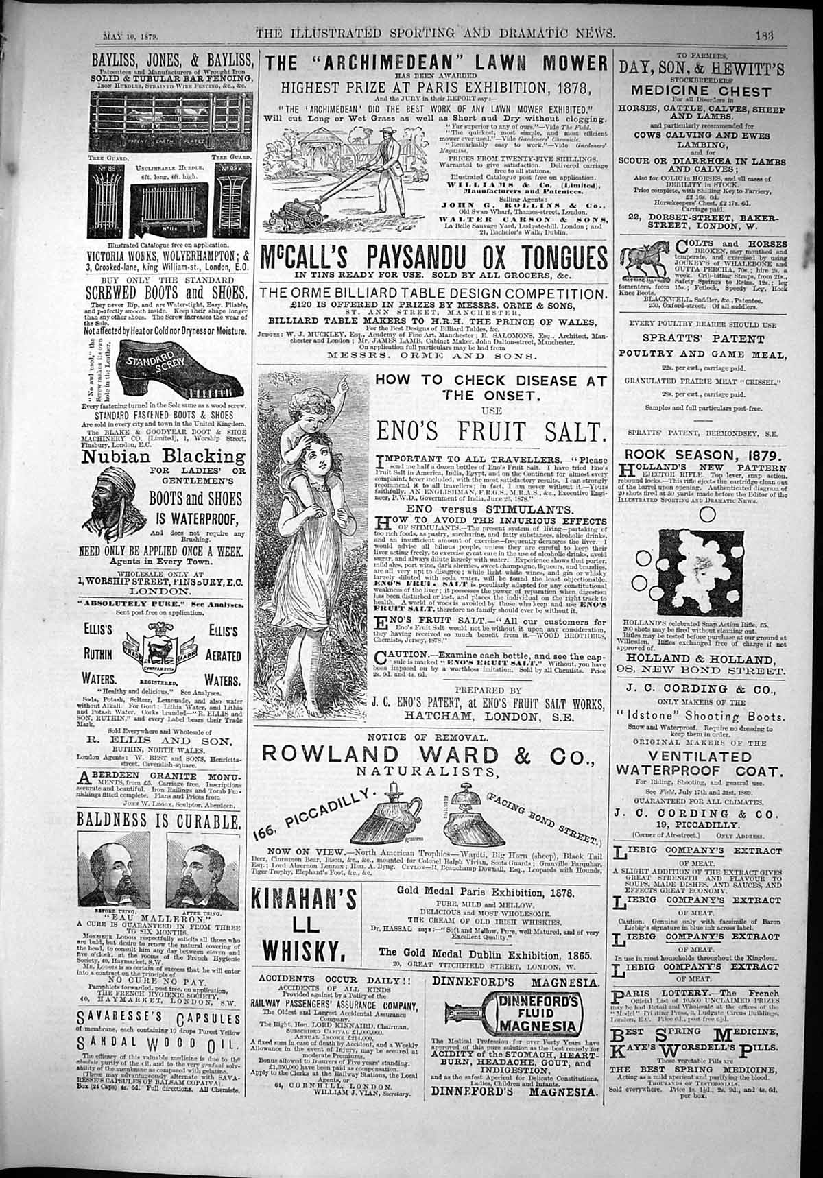 Original Old Antique Print 1879 Captious Critic Redfern Hollins Military Music
