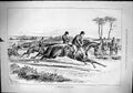 Antique Old Print Damaged 1879 Horse Racing Derby Course Jockeys Sport Race
