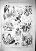 Old 1879 Horse Racing Derby Course Glove Winners Spectators Transport Victorian