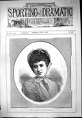 Antique Old Print 1879 Portrait Miss Grahame Court Theatre Beautiful Woman 19th