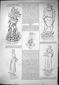 Original Old Antique Print 1879 Captious Critic Leslie RignAmy Roselle 19th