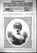 Antique Print 1879 Portrait Mlle. Samary Comedie Francaise Beautiful Woman 19th