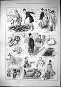 Old 1879 Royal Agricultural Exhibition Kilburn Horse Cloths Dairy Mai Victorian