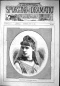 Antique Print 1879 Portrait Mlle. Dudlay Comedie Francaise Beautiful Woman 19th