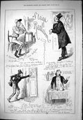 Original Old Antique Print 1879 Stage Realism Sport Jockey Public House Theatre