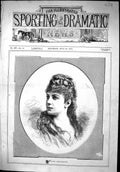 Old Antique Print 1879 Portrait Mme. Marie Roze-Mapleson Beautiful Woman 19th