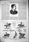 Old 1879 Signor Franceschi Majesty'S Opera Military Sport Lillie Brid Victorian