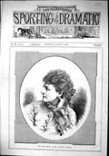 Old Antique Print 1879 Miss Mary Rorke Criterion Theatre Beautiful Woman 19th