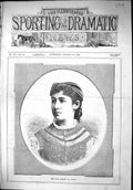 Antique Print 1879 Portrait Miss Rose Kenney Juliet Actress Beautiful Woman