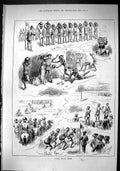 Old Sporting Dramatic News 1880 Indian Native Sport Bheasties Race Ch Victorian