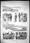 Old Print Sporting Dramatic News 1880 Volunteer Review Brighton War Sier 19th