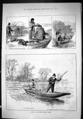 Old Sporting Dramatic News 1880 Fishing Season Wroxham St.Andrews Kin Victorian