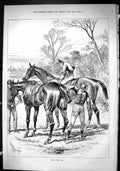 Old Sporting Dramatic News 1880 After The Fall Horse Racing Sport Joc Victorian
