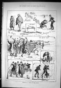 Old Sporting Dramatic News 1880 Nurr Spell Match Sport Players Men Me Victorian