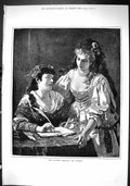 Antique Print Sporting Dramatic News 1880 Countess Almalviva Susanna Ladies