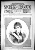 Old Print Sporting Dramatic News 1880 Miss Clements Suzanne Madame Favart 19th