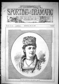 Old Sporting Dramatic News 1880 Miss Helen Cresswell Imperial Theatre Victorian