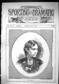 Antique Old Print Sporting Dramatic News 1880 Portrait Madame Enriquez Lady