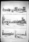 Old Sporting Dramatic News 1880 Henley Regatta Public School Boats Ho Victorian