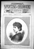 Old Antique Print Sporting Dramatic News 1880 Miss Graham Olympic Theatre 19th