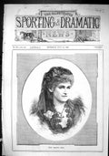 Antique Old Print Sporting Dramatic News 1880 Portrait Mlle. Carlotta Radia