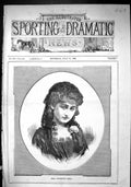 Old Antique Print Sporting Dramatic News 1880 Mlle. Antoinette Badia Lady 19th