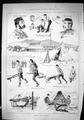 Old Sporting Dramatic News 1880 Military Sport Redcar Officer Colonel Victorian