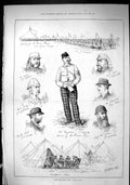 Old Sporting Dramatic News 1880 Canvas City Rifle Shooting Ferguson H Victorian