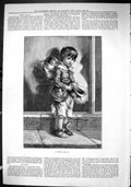 Antique Print Sporting Dramatic News 1880 Portrait Little Beggar Young Boy 19th