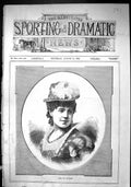 Antique Old Print Sporting Dramatic News 1880 Portrait Miss St. Quinten Lady
