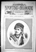 Antique Old Print Sporting Dramatic News 1880 Mlle. Sylvia Madame Favart Lady