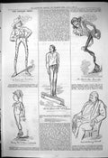 Old Antique Print 1880 Captious Critic Theatre Irving Lyceum Kean Louis 19th