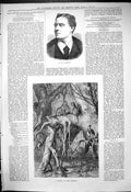 Old Antique Print Flood Tropics Animals Trees 1880 Portrait Mr Florence 19th