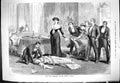 Original Old Antique Print 1880 Scene Delilah Olympic Theatre Actors Victorian