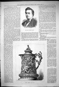 Old Antique Print 1880 Portrait Mr Charles Harcourt Jockey Club Cup Prize 19th