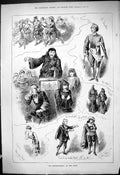 Old 1880 Les Mousquetaires Globe Theatre Actors Paulton May Ashford A Victorian