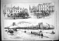 Old Antique Print 1880 Boat Race Hanlan Trickett Barnes Hammersmith Sport 19th