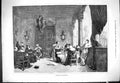 Original Old Antique Print 1880 Monastic Quartette Music Instruments Monks 19th