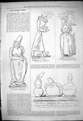 Original Old Antique Print 1880 Captious Critic Theatre Edgar Bruce Annie 19th