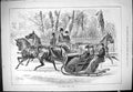 Antique Old Print 1881 Horses Ice Sledge Carriage Winter Correct Thing Now 19th