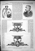 Antique Print 1881 Portrait Southern Brother Sam Theatre LeopRothschild Tat