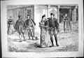 Original Old Antique Print 1881 Saint Valentine en Days Romance Men Ladies 19th