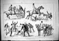 Old Print 1881 Obstructionist Man Against Hunting Horses Stray Hound Dog 19th