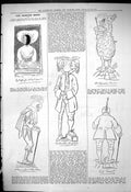 Original Old Antique Print 1881 Captious Critic Theatre Peg Woffington Sketches